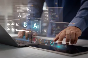 AI automation on laptop and tablet