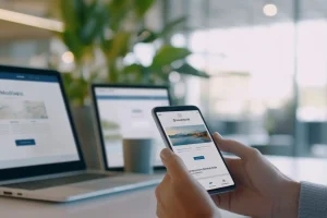 Website homepage design